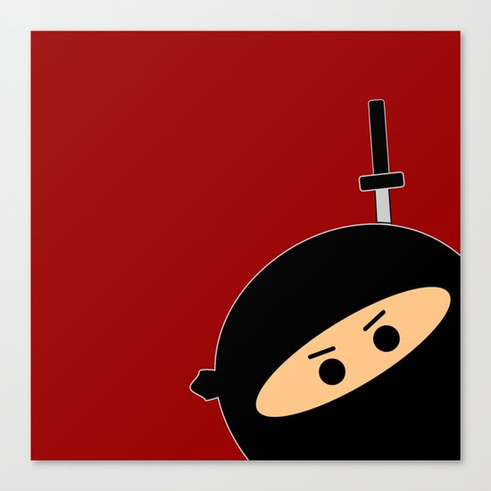 Ninja at Sunset Canvas Print