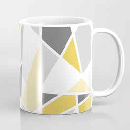 Geometric Pattern in yellow and gray Mug