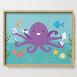 Under the Sea Octopus and Friends Serving Tray