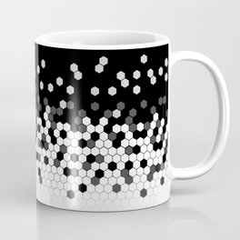 Flat Tech Camouflage Black and White Coffee Mug