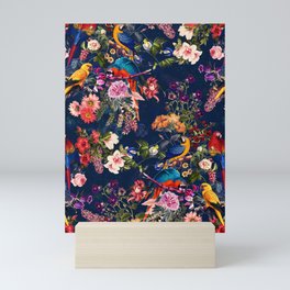 FLORAL AND BIRDS XII Mini Art Print