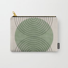 Perfect Touch Green Carry-All Pouch | Trends, Digital, Sage, Neutral, Green, Pattern, Jungle, Minimal, Stripes, Pastel 