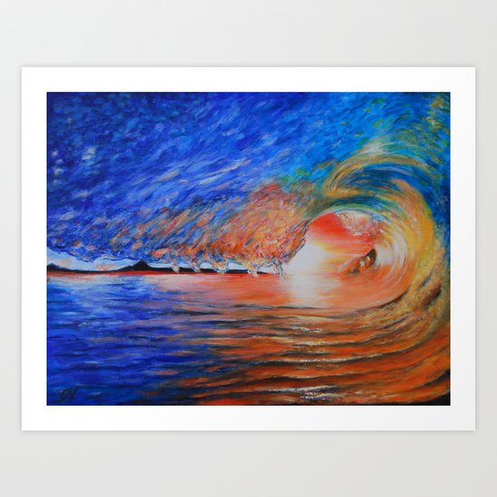 Ocean Wave Art Print