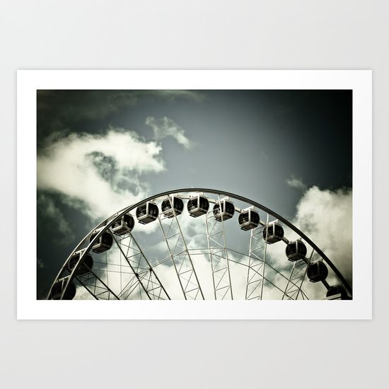 Fun before the rain Art Print