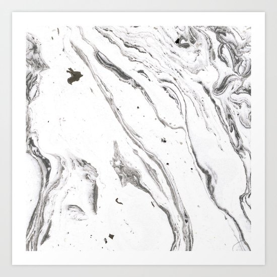 Minimalist marble Art Print
