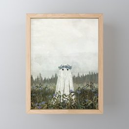 Cornflower Ghost Framed Mini Art Print