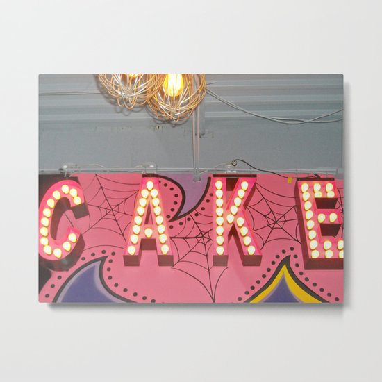 Cake ~ pop carnival signage Metal Print