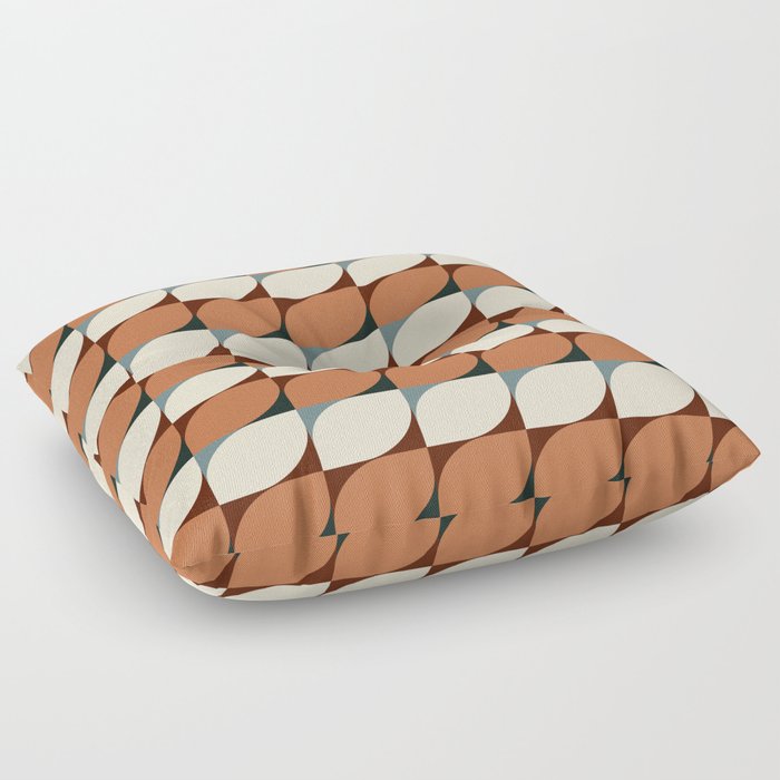 Abstract Patterned Shapes XLIX Floor Pillow