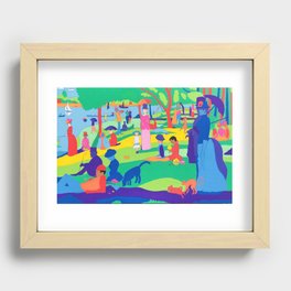 Seurat's Sunday Afternoon on the Ile de Grande Jatte Recessed Framed Print