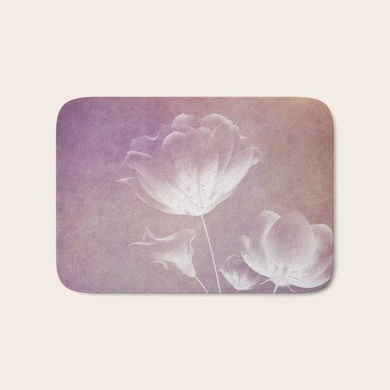 SATIN FLORAL Bath Mat