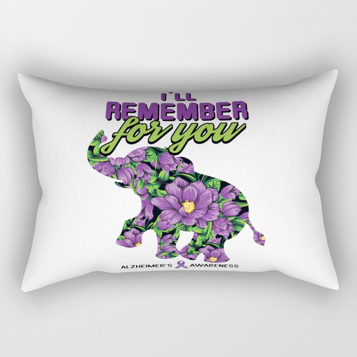 Remember For You Alzheimer Alzheimer's Awareness Rectangular Pillow