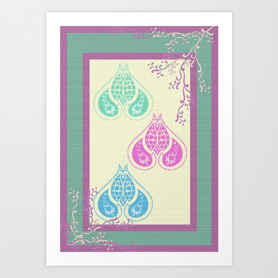 Indian Paisley Art Print