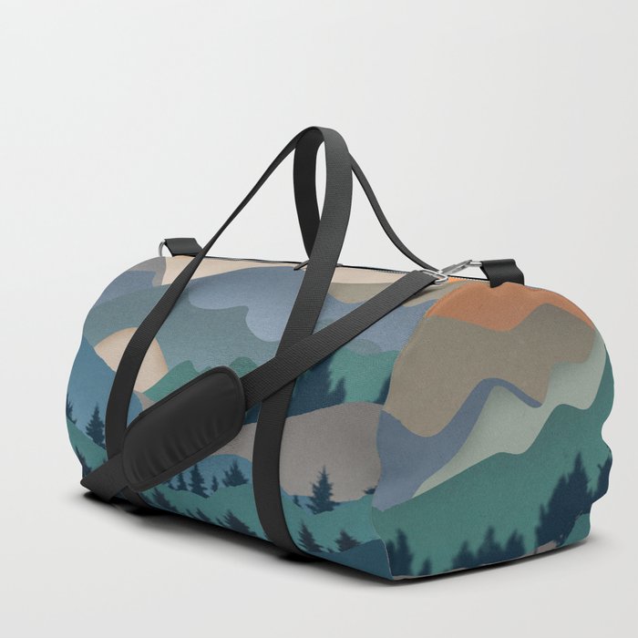 endless mountains silhouette Duffle Bag