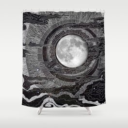 Moon Glow Shower Curtain