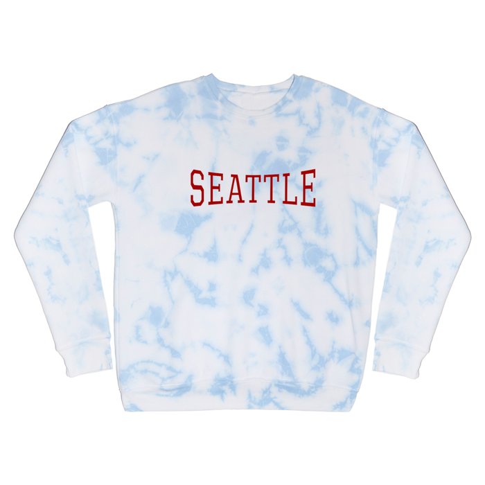 Seattle - Red Crewneck Sweatshirt