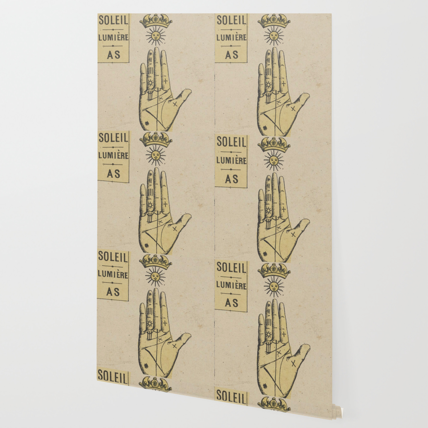Vintage French Sun Tarot Card Wallpaper By Bluespecsstudio Society6