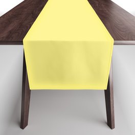 Solid Pale Corn Yellow Color Table Runner
