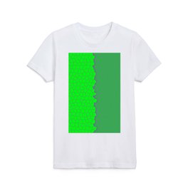 Neon Green Stained Glass Modern Sprinkled Collection Kids T Shirt