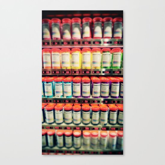 Pantone Shelf Canvas Print