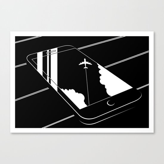 MODE AVION Canvas Print