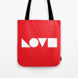 Shapely LOVE (red) Tote Bag