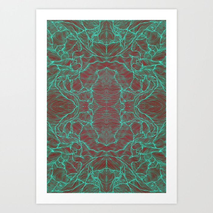 Arisen Biscay green Art Print