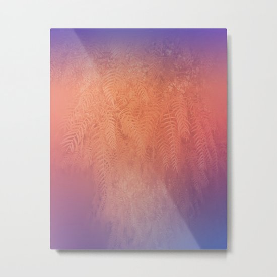 Red Foliage Metal Print