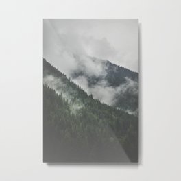 Foggy Mountains Metal Print