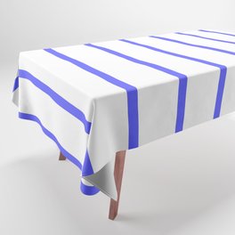 Vertical Lines (Blue & White Pattern) Tablecloth