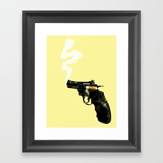 Smoking Gun Framed Art Print