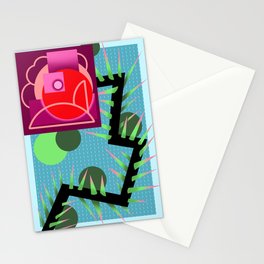 Abstract Rose Stationery Cards