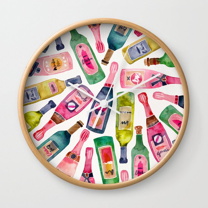 Champagne Collection Wall Clock