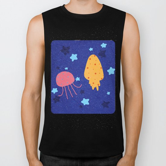 Ocean or space Biker Tank