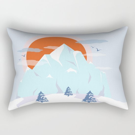 Winter breeze in Alpes Rectangular Pillow