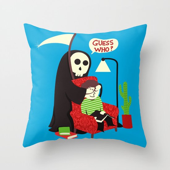 Guess Who Throw Pillow