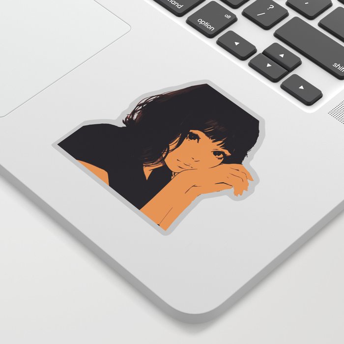 awesome  anime girl Sticker
