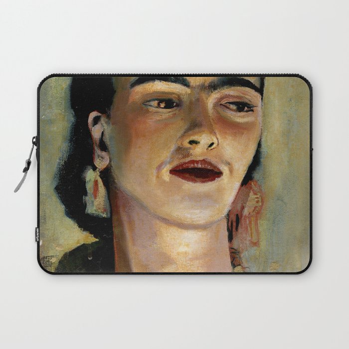 Portrait of Frida the Dove Laptop Sleeve