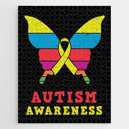 Autism Awareness Butterfly Jigsaw Puzzle