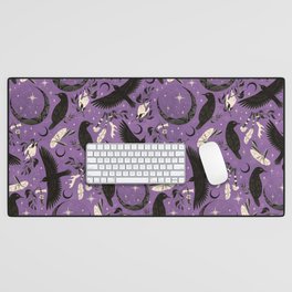 Raven Tarot Purple  Desk Mat