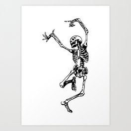 Dancing Skeleton | Day of the Dead | Dia de los Muertos | Skulls and Skeletons | Art Print