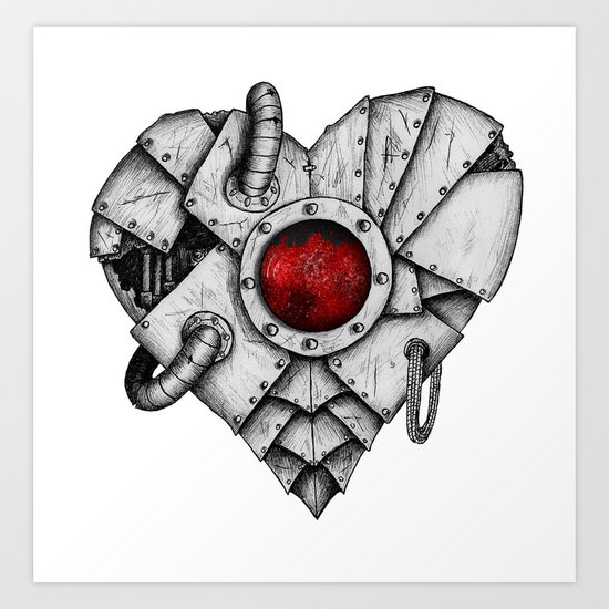 Heart - Mech Art Print