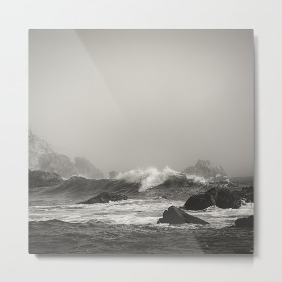 Into the waves VII Metal Print