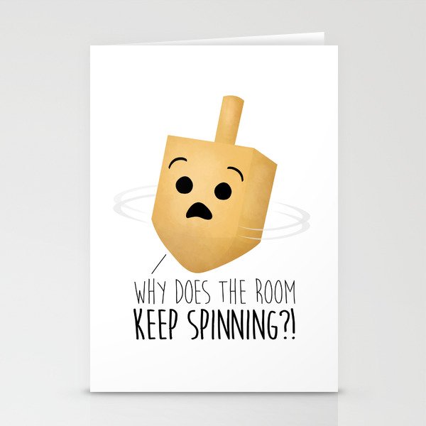 Why Does The Room Keep Spinning?! Stationery Cards by A Little Leafy