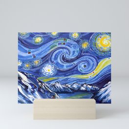 Starry Night Turnagain Arm Alaska Mini Art Print