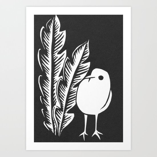 Graphic Bird Art Print