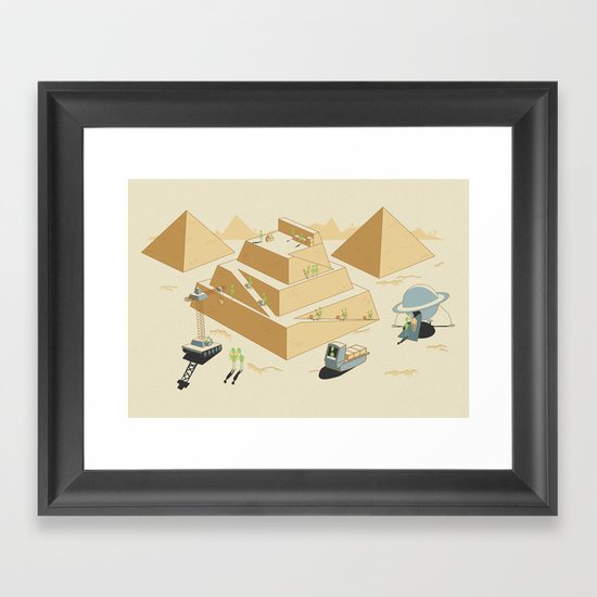 Pyramids Framed Art Print