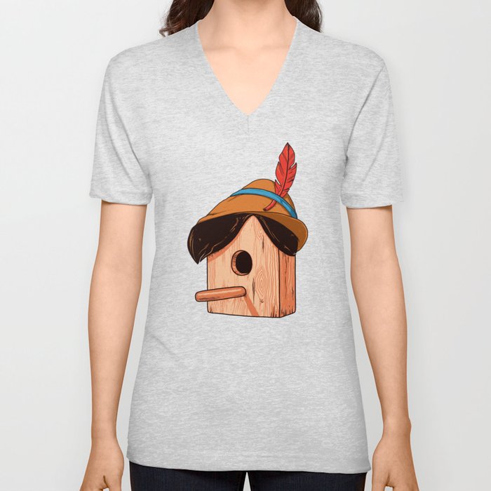 Woodpecker´s house V Neck T Shirt