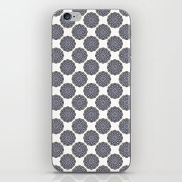 Circle Repeat Pattern Vector Art Green Blue White iPhone Skin