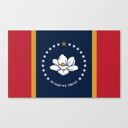 Mississippi flag Canvas Print