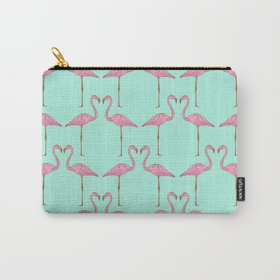 Pink Flamingo Carry-All Pouch